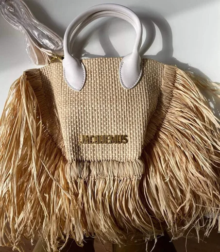 JCQMS straw cross body bag - Luxury Bags
