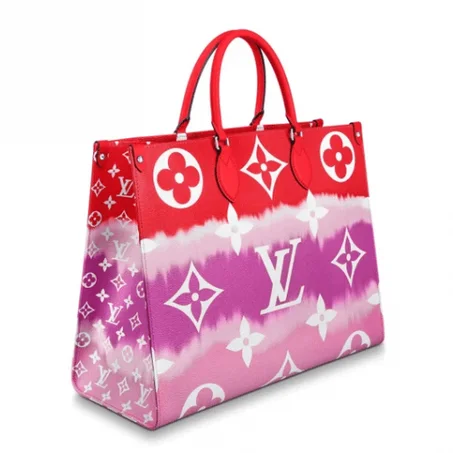 LV Escale Onthego GM - Monogram IN Pastel/Red - Women Leather's Handbag - LuxurBags