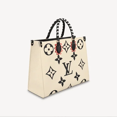 Monogram Empreinte Crafty Onthego GM Cream- Leather Women's Handbag - LuxurBags