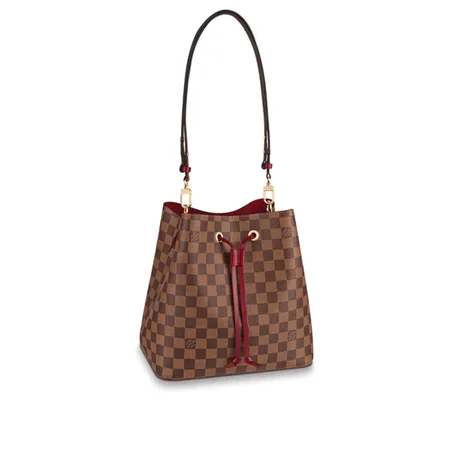 LV Damier Ebene Neonoe MM - Crossbody Bucket Bag - Women Leather Bag - LuxurBags
