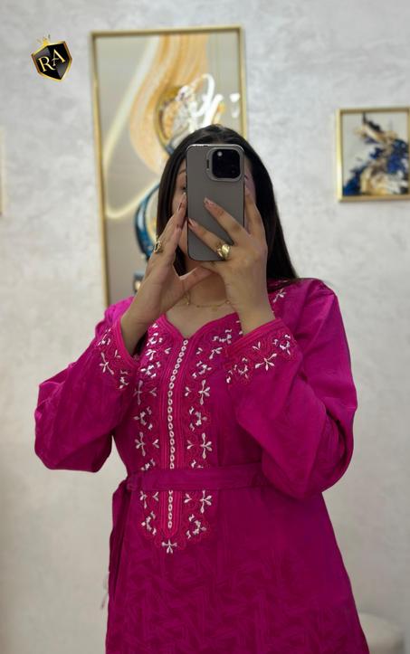 قفطان فخم بالقِيطان والسفيفة الأصلية – موديل مميز