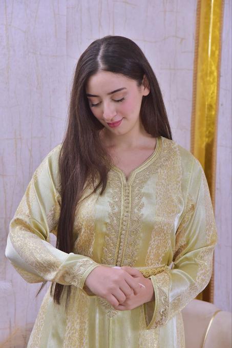 قفطان مغربي أصيل للافراح والمناسبات - جمال يعكس أصالة التراث!