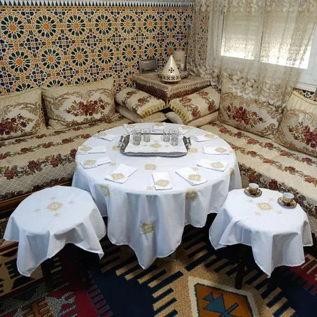 طقم "لؤلؤة فاس" البريستيج (16 قطعة): النخوة الفاسية الأصيلة في صالونك هاد رمضان ✨