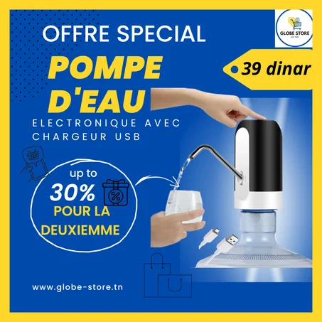Pompe à eau électrique automatique avec chargeur USB