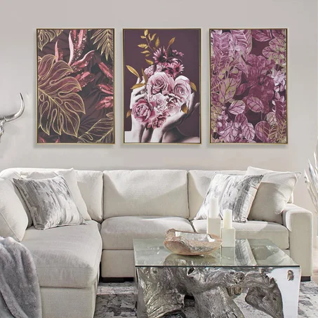 Floral and plant Wall Art - Set Of 3 NO.1052