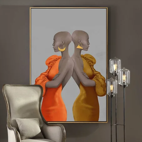 Portrait of two women