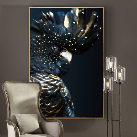 Black & gold cockatoo
