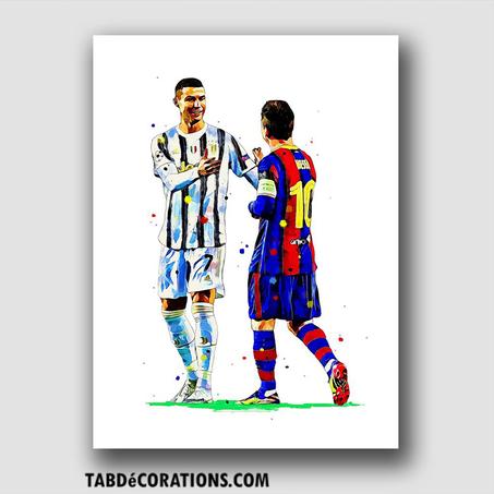 Tableau Cristiano Ronaldo - Lionel Messi 01