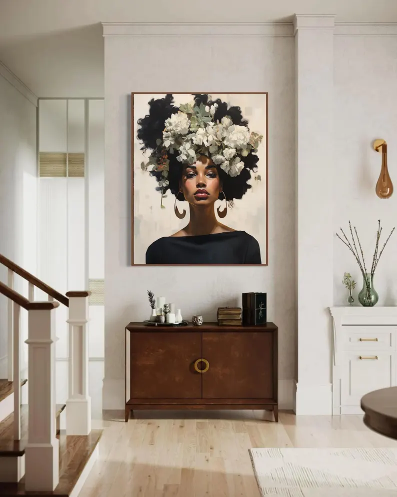 Black Art Prints, Black Woman Art