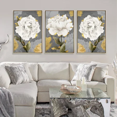 Floral and plant Wall Art - Set Of 3 NO.1046
