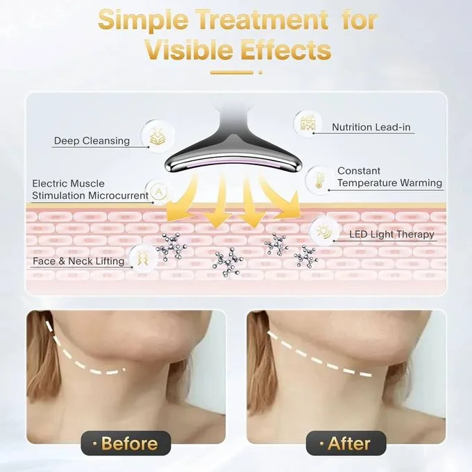 Double Chin Device LED Photon Heating Anti-Wrinkle Neck