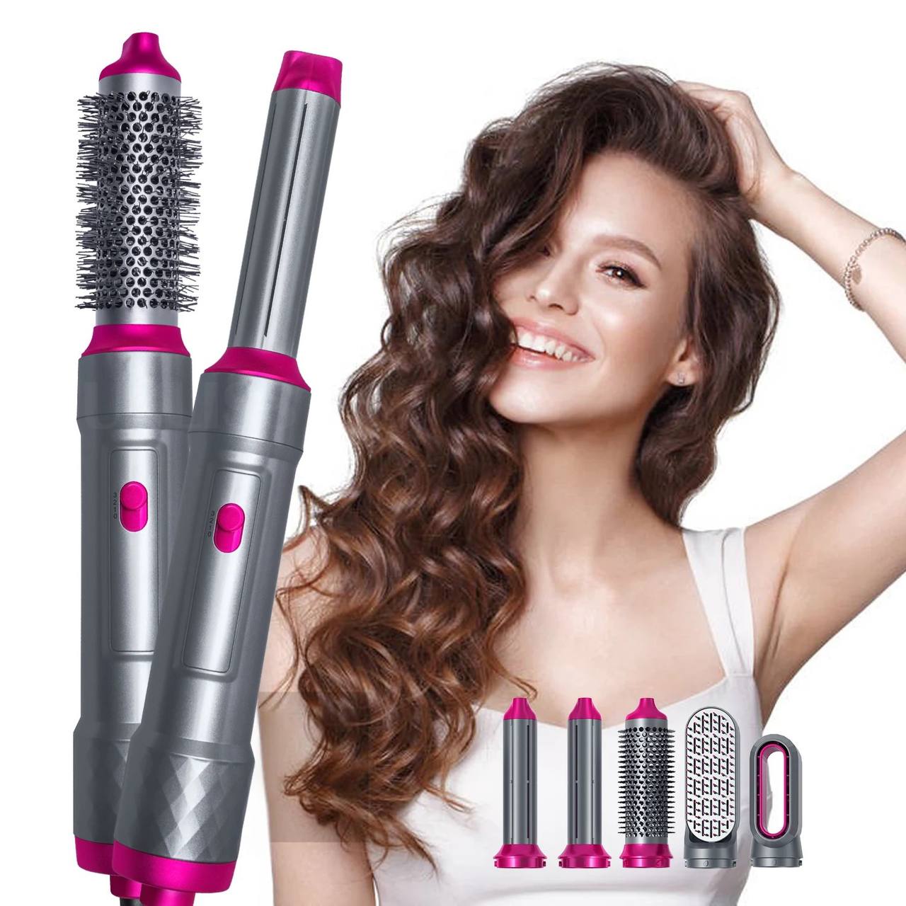 Hair Dryer Airwrap bigoudis multifonctions Brosse sèche-cheveux électrique 5in1