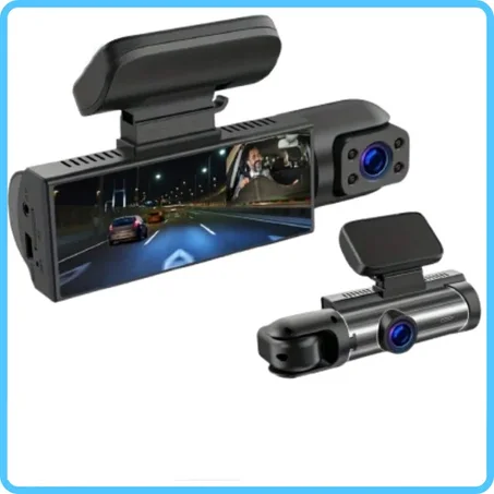 كاميرا سيارة أمامية وداخلية Full HD مع رؤية ليلية بالأشعة تحت الحمراء