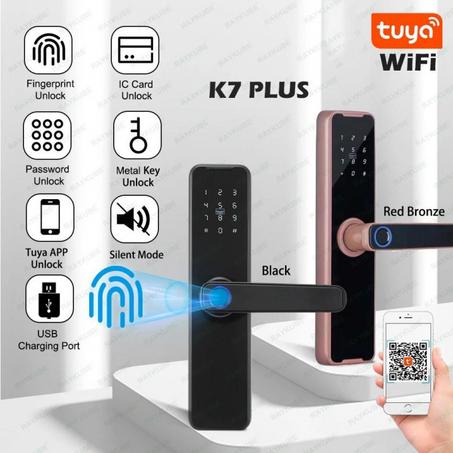Serrure De Porte  À Empreinte Digitale X7 WIFI