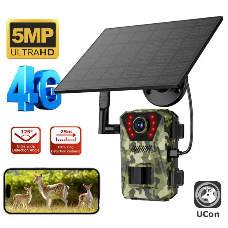 Camera de chass 4G solaire 4K
