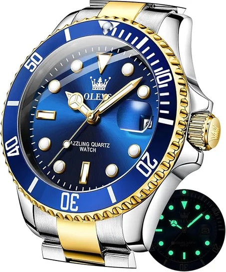 ساعة من أوليفس للجنسين بمينا أبيض وسوار فضي أنالوج موديل تانك سكوير