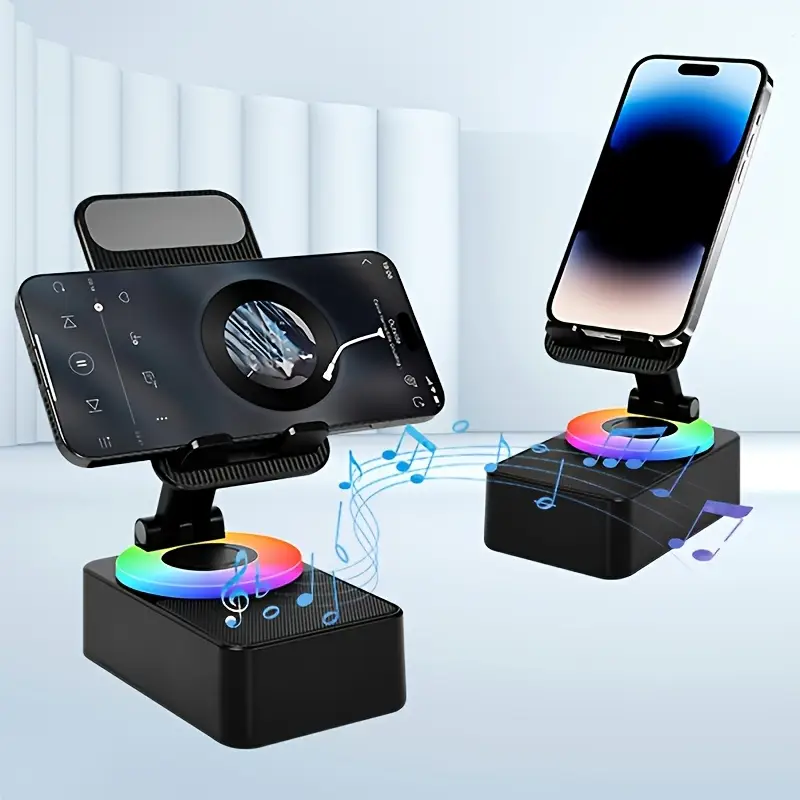 مكبر صوت بلوتوث مع حامل هاتف