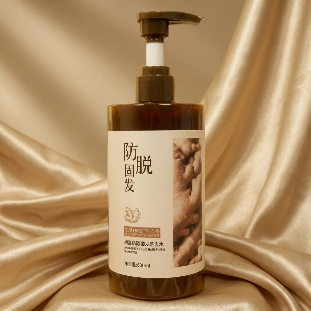 Shampooing Anti-Chute & Fortifiant – Gingembre & Ginseng (600 ml)