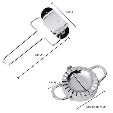 Stainless Steel Dumpling Maker Kit قالب الزلابية من الفولاذ المقاوم للصدأ