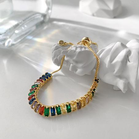 Bracelet rivière multicolors