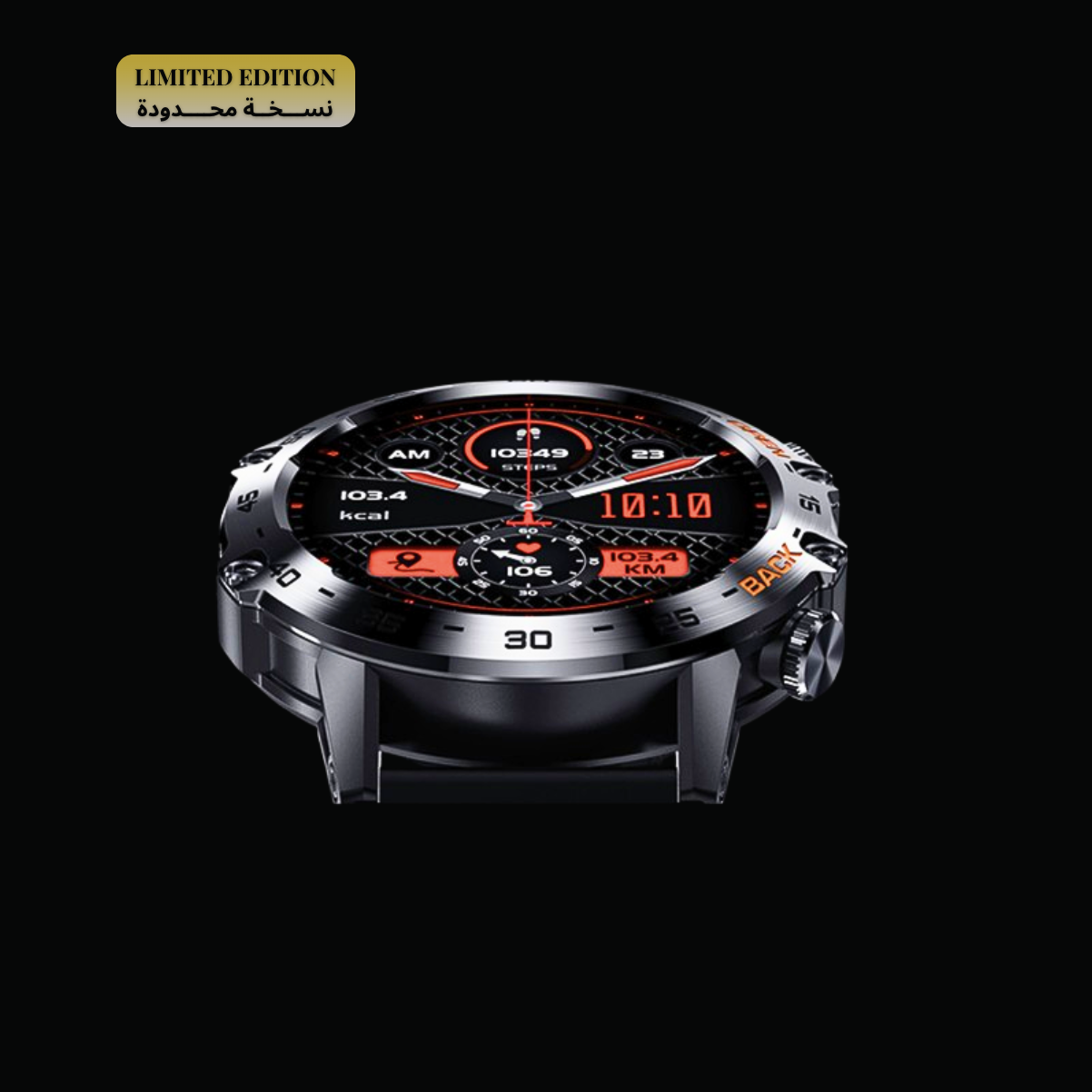 STALLION TITAN - SMART WATCH Black Edition