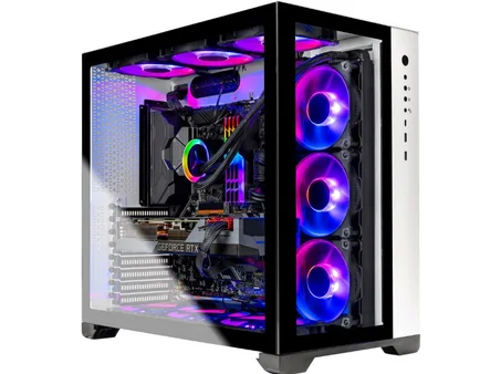 Skytech PRISM II Gaming PC Desktop - AMD Ryzen 9 3900X 3.80 GHz, RTX 3090 24 GB, 32 GB 3600 RGB MEM, 1 TB Gen4 SSD, X570 Motherboard, 360mm AIO, White