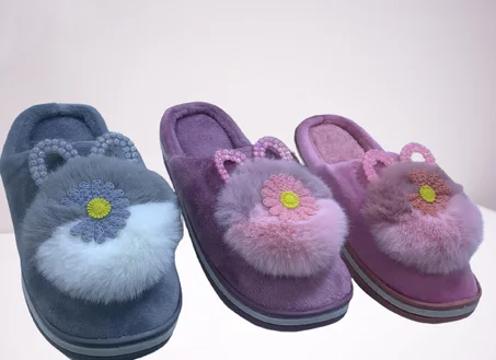 Pantoufle femmes chaussure de salon pantoufles talon compensé