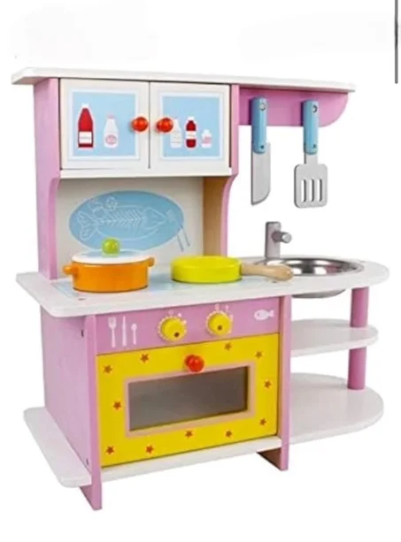 cuisine en bois motif  étoile