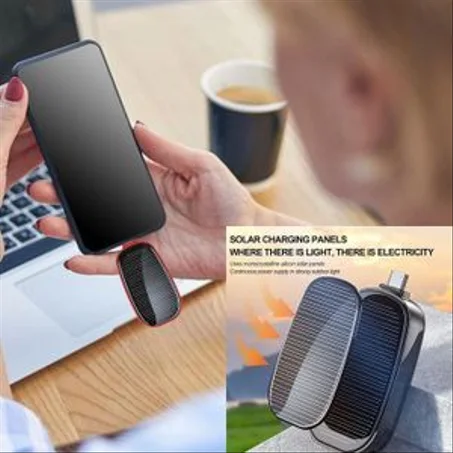 شاحن بطارية صغير بالطاقة الشمسية - mini power bank