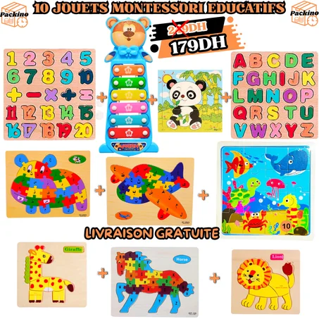 Pack de 10 Jouets Montessori