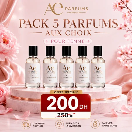 Pack Femme--5 Parfums de 30ml