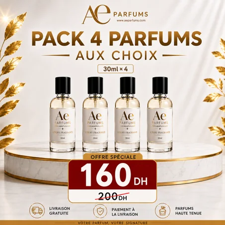 Pack Homme de 4 Parfums - 30ml