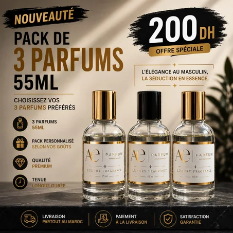 Pack Homme de 3 Parfums - 55ml