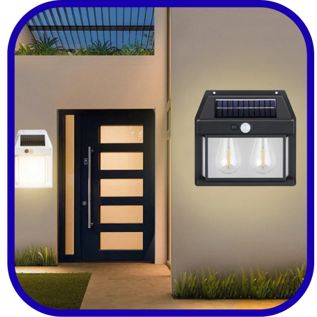 مصباح حائط مقاوم للماء يعمل بالطاقة الشمسية