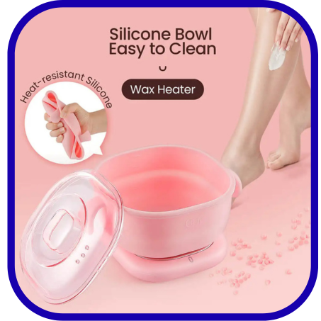 جهاز تسخين الشمع الاحترافي بوعاء سيليكون سهل التنظيف