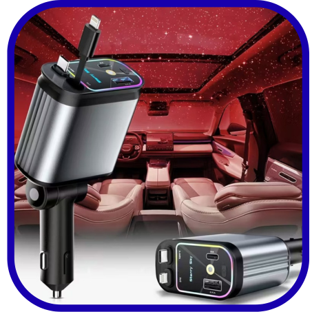 شاحن النجوم السريع 4 في 1 للسيارة