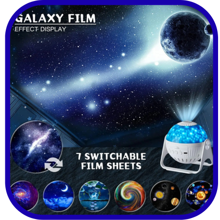 بروجكتور عرض المجرات والكواكب (7 في 1)
