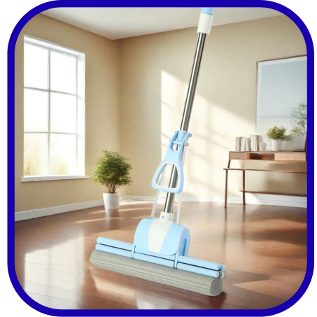 ممسحة أرضيات إسفنجية ذاتية العصر