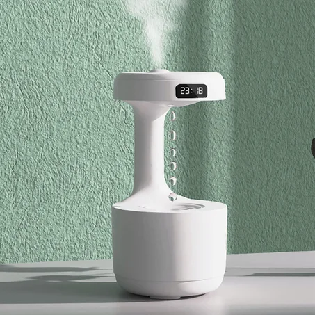 🌫️ Anti-Gravity Water Drop Humidifier with Ambient Lighting ✨