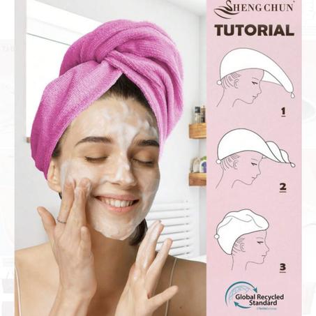 Essuie tête en microfibre