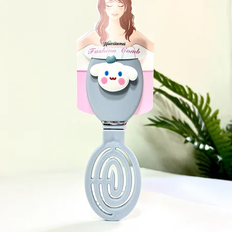 Brosse a cheveux avec miroir Shiraz Bleu