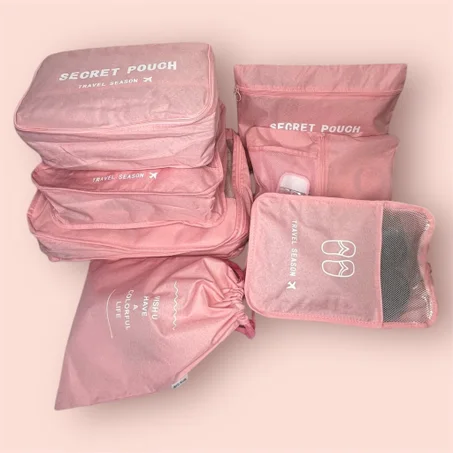 Amanda Sacs de rangement de voyage, ensemble de 7 pièces,