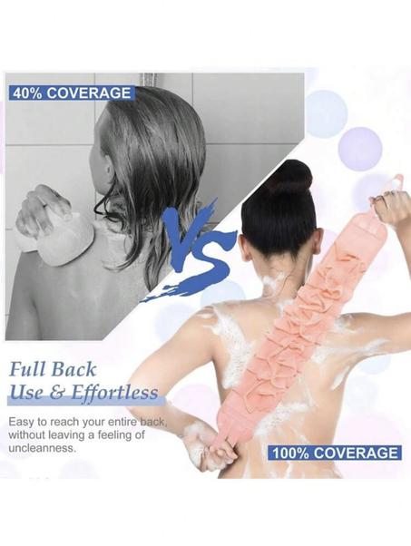 Serviette de Bain exfoliante, Éponge de Douche