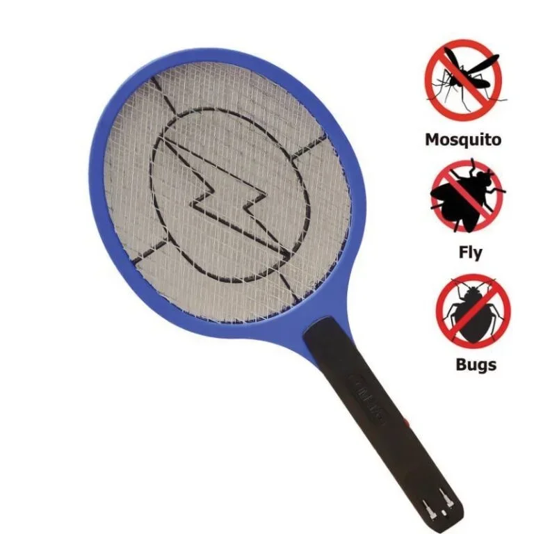 مـضـرب نــامـوس وذبــاب وحـشـرات طــائــرة قـابـل لإعــادة الـشـحـن مـزوّد بـضـوء لاد (Led) 180 ألـف بــرك