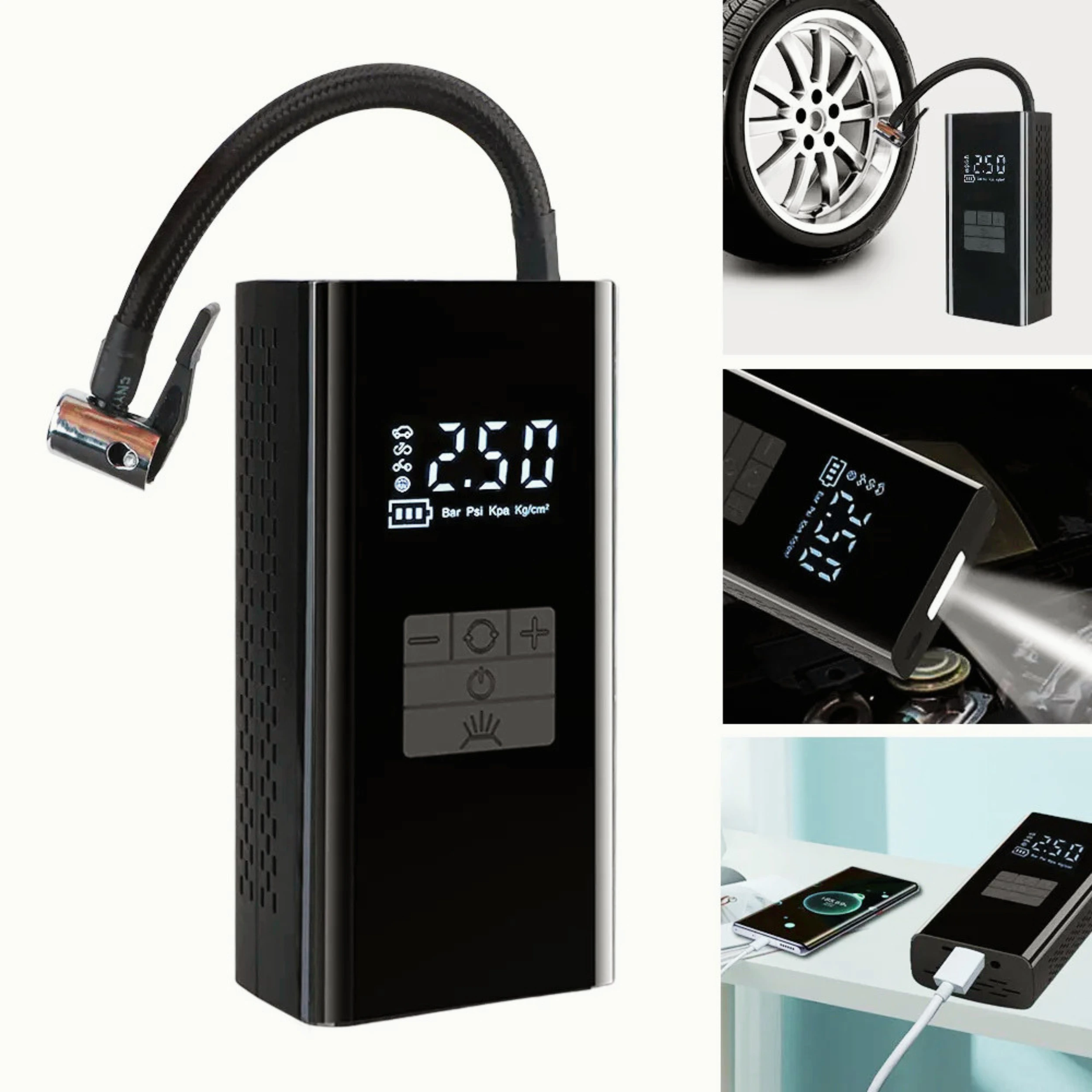 ضاغط هواء للعجلات- Compresseur pneu