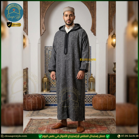 جلابة الكمخة مصوفة خياطة باليد و المكينة