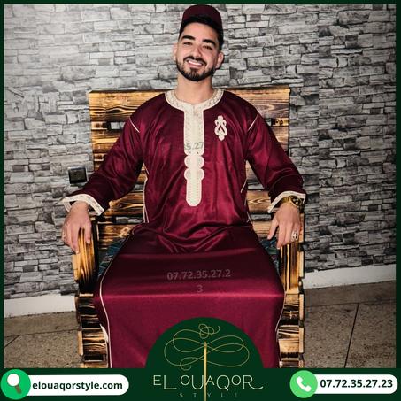 قفطان الخنجر من ثوب الكبردين الفاخر