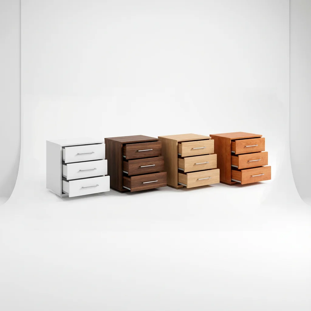 Mesita de Noche 3 Cajones