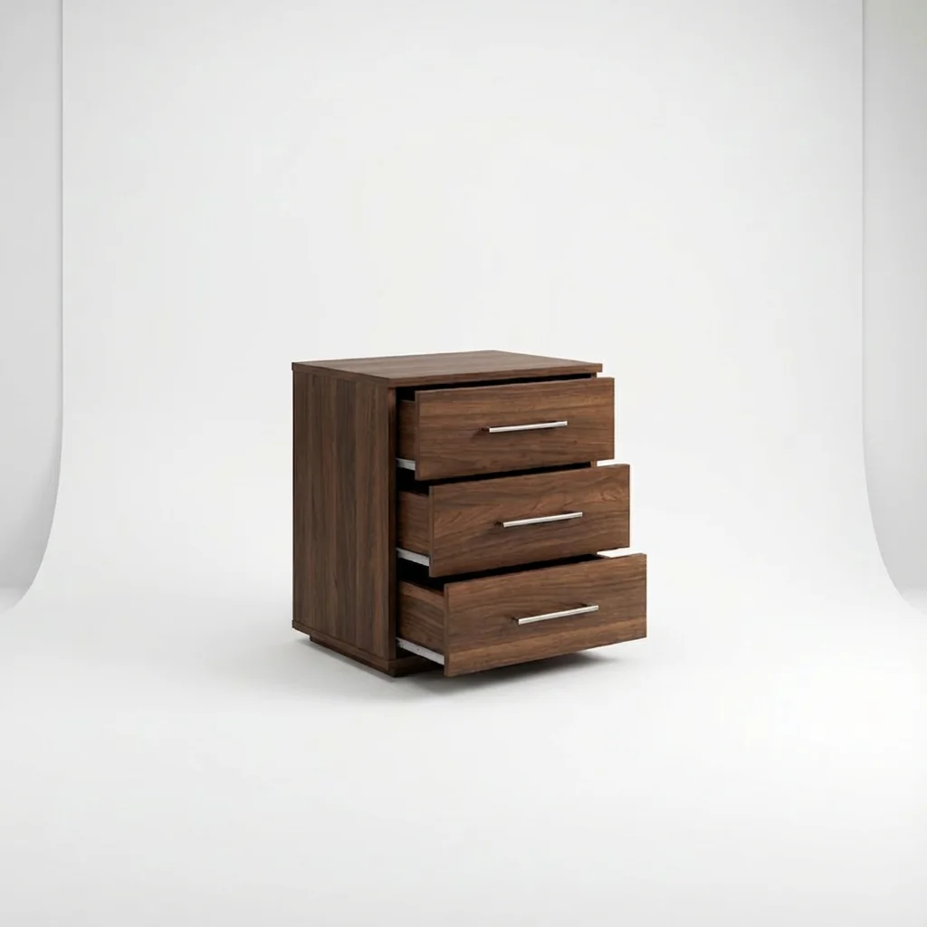 Mesita de Noche 3 Cajones