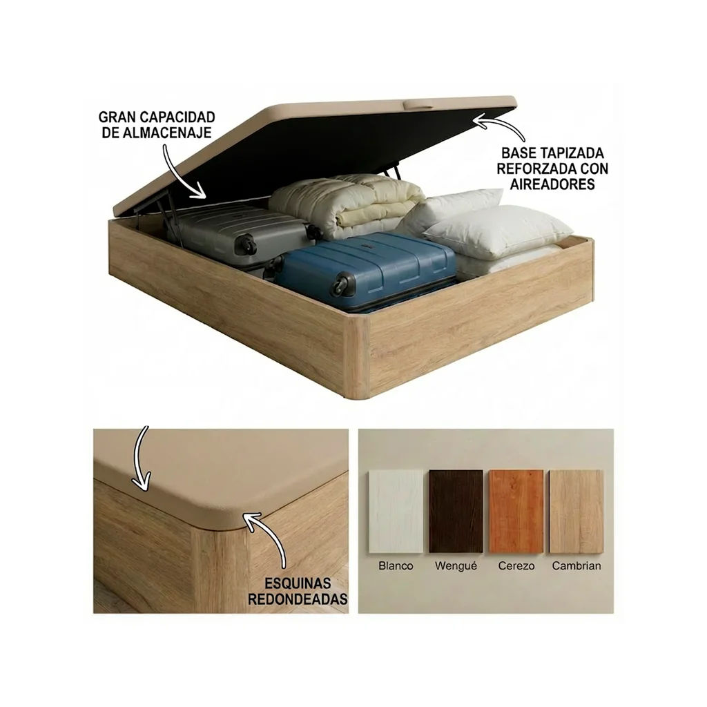 Canapé Abatible de Madera 